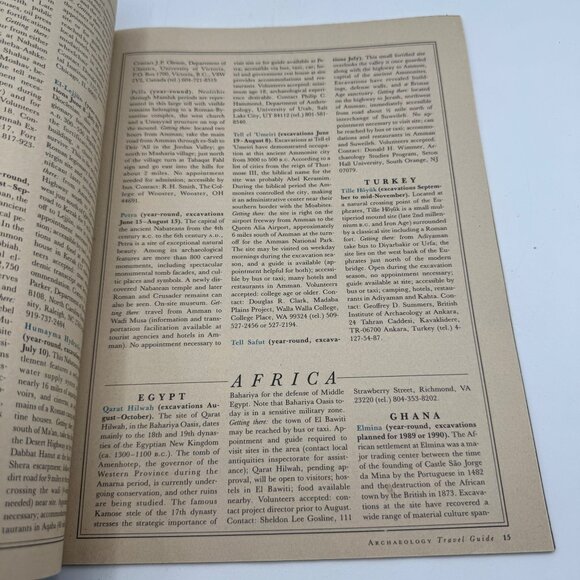 Archaeology Magazine March/April 1989 Issue Travel Guide To The Ancient World - Picture 5 of 8